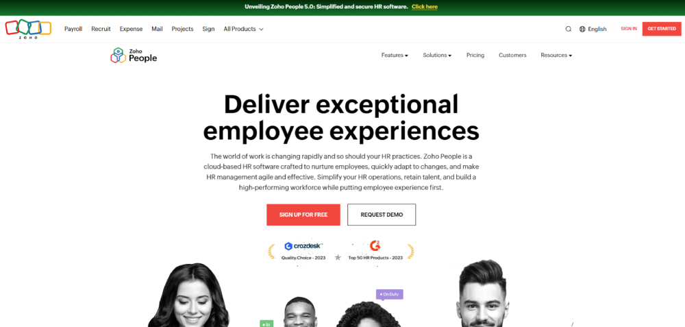 Zoho People HR Software